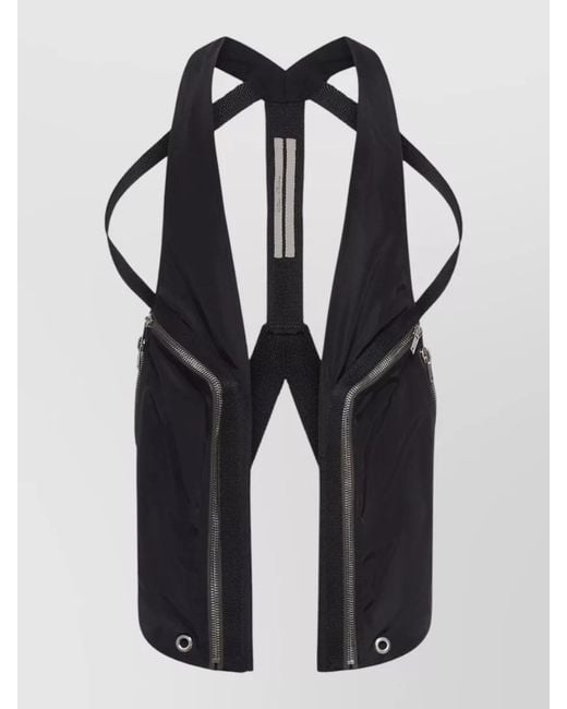 Rick Owens Blue Nylon Vest for men