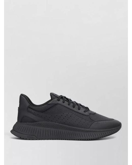 Boss Black Jacquard Monogram Low-Top Sneakers for men