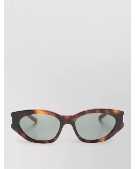 Saint Laurent Gray Sl 638 Cat Eye Acetate Sunglasses