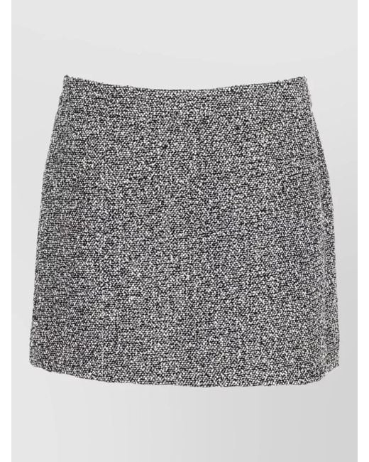 Michael Kors Gray Cotton Mini Skirt