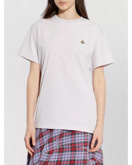 Vivienne Westwood Pink Crew Neck Top Short Sleeves