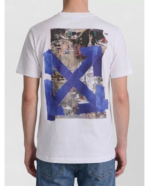 Off-White c/o Virgil Abloh White Bacco Arrow Skate Cotton Jersey T Shirt for men