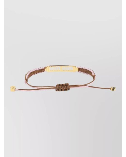 Miu Miu Multicolor Cord Bracelet