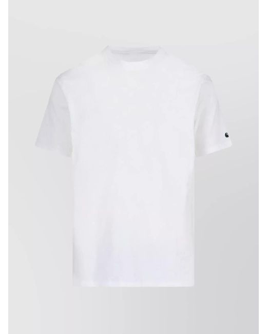 Carhartt White Crew Neck Short Sleeve T-Shirt Design for men