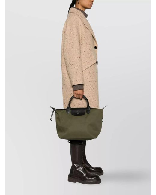 Longchamp Green Energy Tote Bag Adjustable Strap