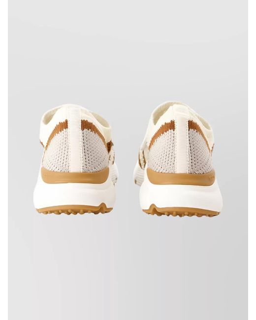Tod's Metallic Canvas Slip-On Sneakers