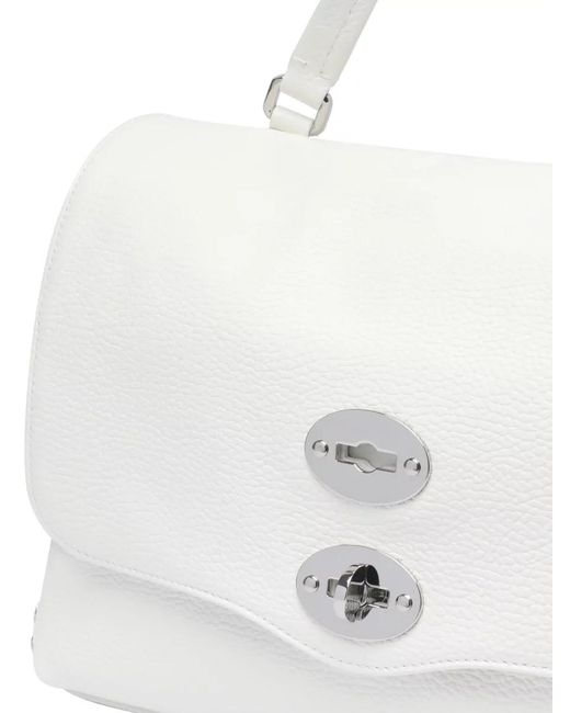 Zanellato White Leather Shoulder Bag