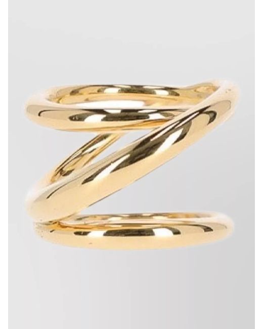Charlotte Chesnais Metallic Open Spiral Ring Polished Finish Band