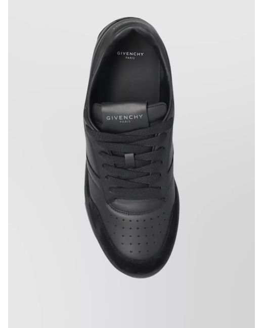 Givenchy Black Leather Low-Top Sneakers for men
