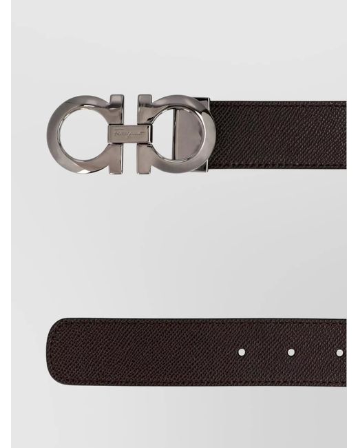 Ferragamo Multicolor Leather Reversible Belt for men