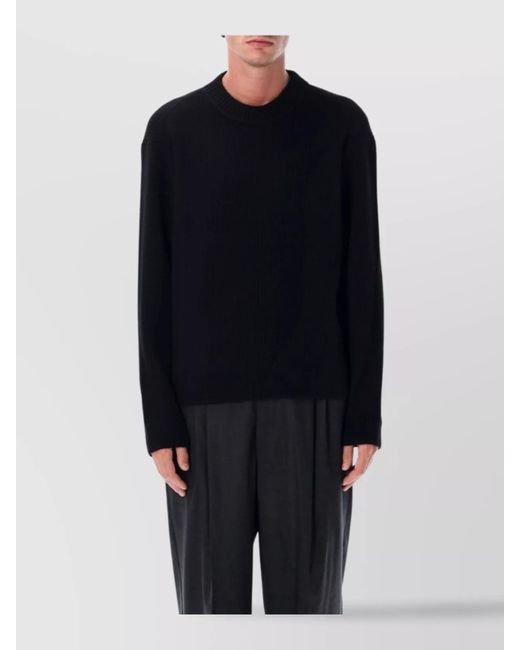 BERNER KUHL Blue Ribbed Knit Sweater Long Sleeves Design for men