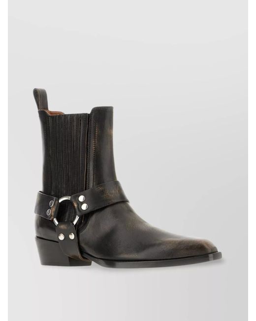 Paris Texas Black Leather Helena Boots