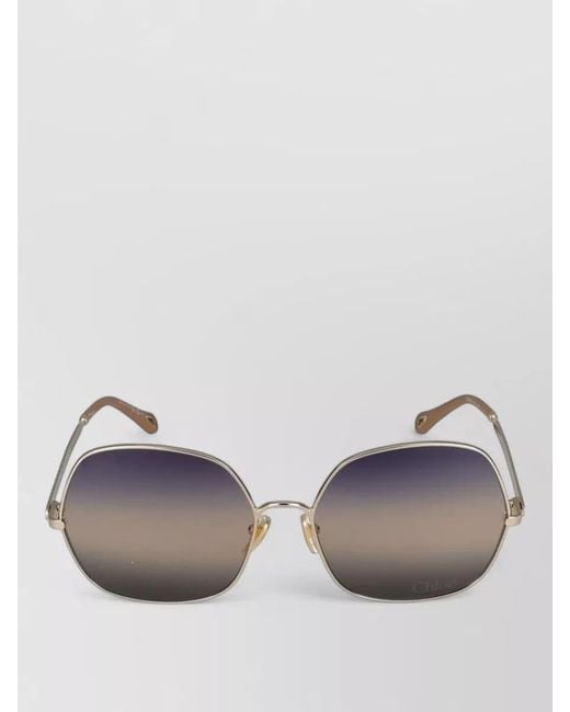 Chloé Multicolor Sunglasses Ch0282S 002 Metal Frame Design