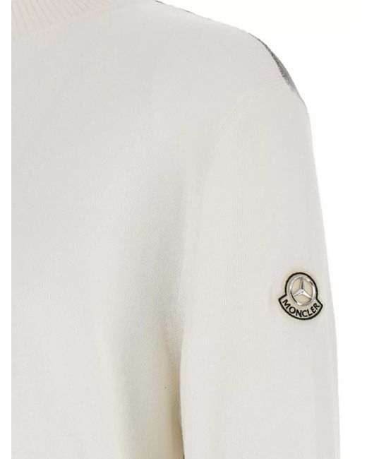 Moncler Genius White Cotton Jumper for men