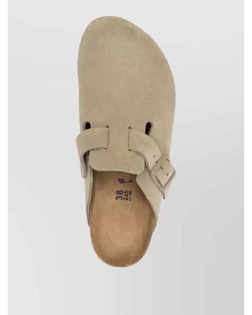 Birkenstock Natural Suede Mules