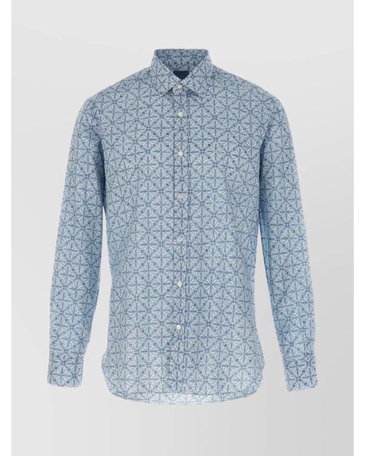 Barba Napoli Blue Shirt for men