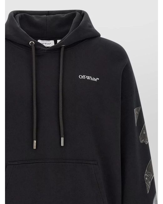 Off-White c/o Virgil Abloh Blue Arrow Skate Hooded Sweatshirt Graphic Logo for men
