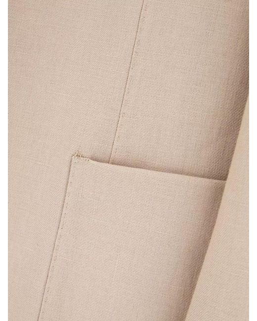 Zegna Natural Stretch Wool Blend Single Breasted Blazer for men