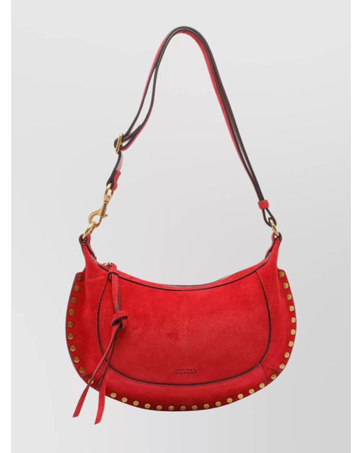 Isabel Marant Red Crossbody Bag With Adjustable Strap And Knot
