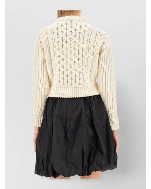 Patou Black Wool Cashmere Regular Fit Jumper