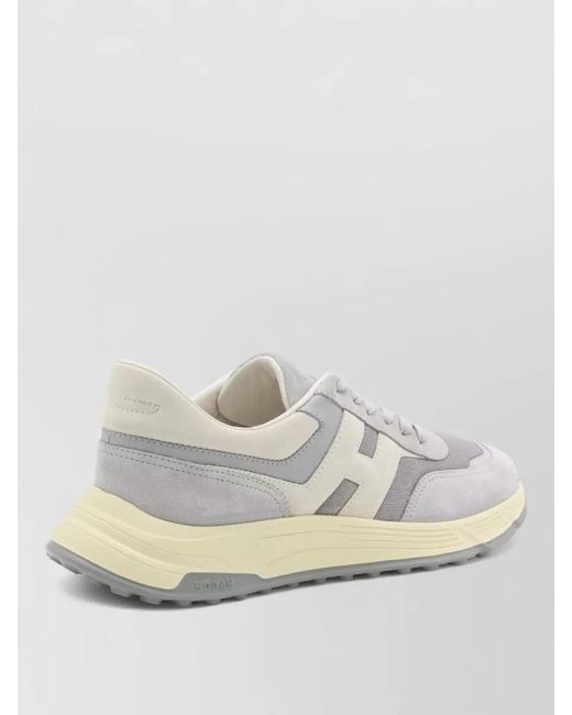 Hogan White Leather Low-Top Sneakers for men