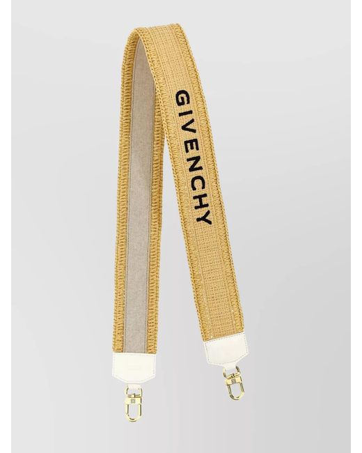 Givenchy White Raffia Shoulder Strap