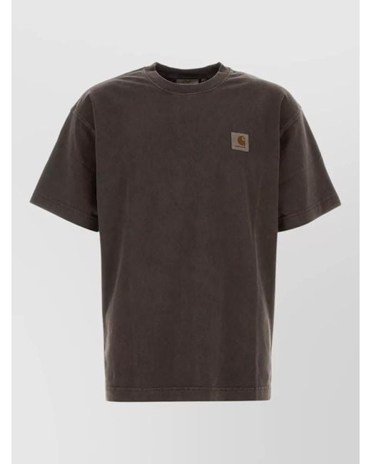 Carhartt Gray Cotton T-Shirt for men