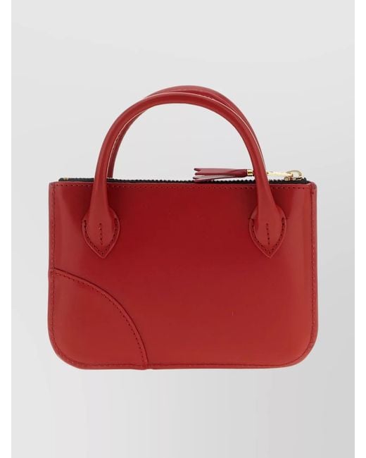 Comme des Garçons Red Leather Purse