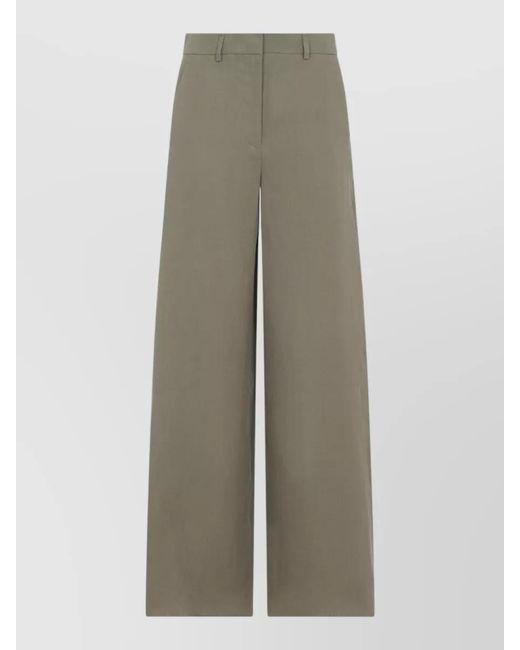 Giorgio Armani Multicolor Linen Wide-Leg Trousers