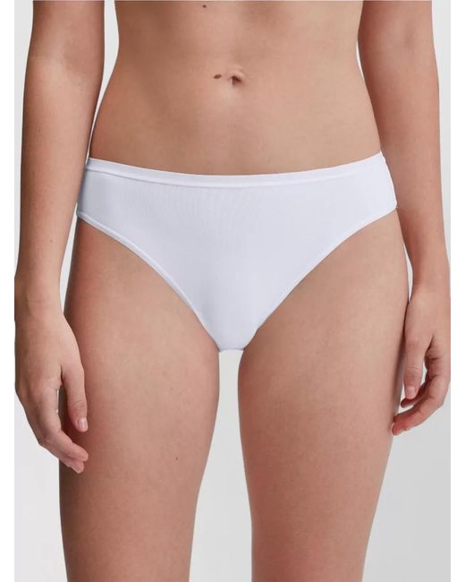 Calida White Loungewear Underwear Slip Elastic Waistband Seamless Straps