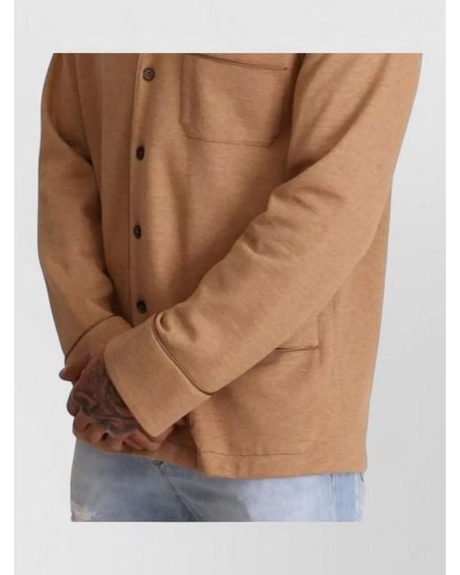 Dolce & Gabbana Blue Cotton Camel Knit Button Collared Jacket for men