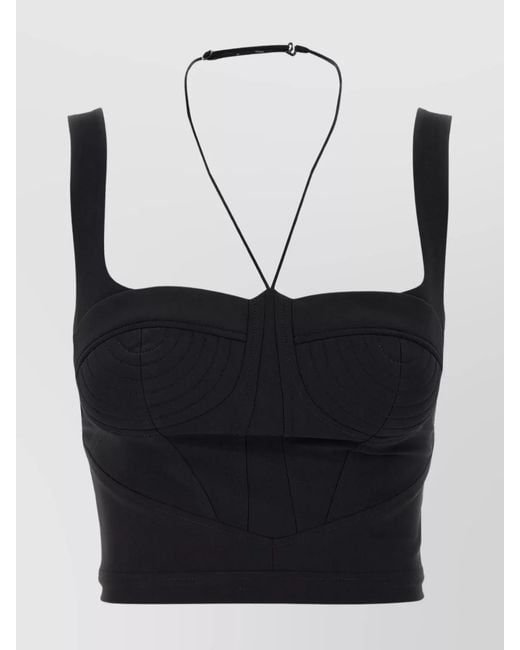 Nensi Dojaka Gray Shaped Top