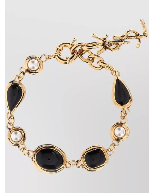 Saint Laurent Metallic Metal Bracelet
