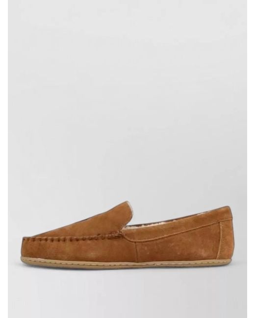 Ralph Lauren Brown Suede Leather Slippers for men