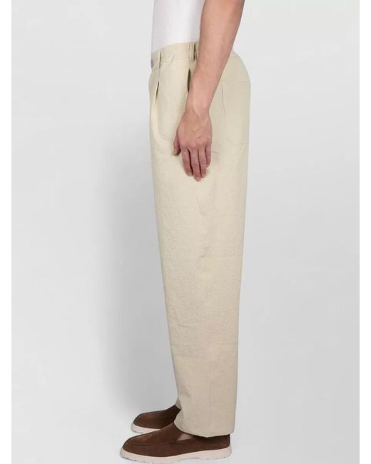 Howlin' By Morrison Natural Cotton Pants Elastic Waistband Belt Loops for men