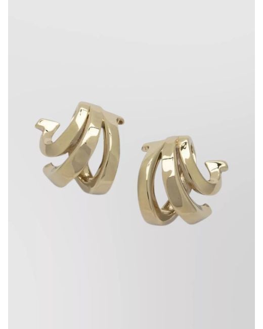 Ferragamo Metallic Brass Earrings