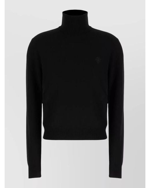 Gucci Black Wool Turtleneck Sweater Long Sleeves