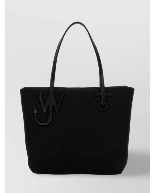 J.W. Anderson Black Anchor Tote Fabric Shoulder Bag