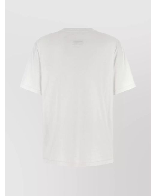 MM6 by Maison Margiela White Cotton Logo Short-Sleeve T-Shirt