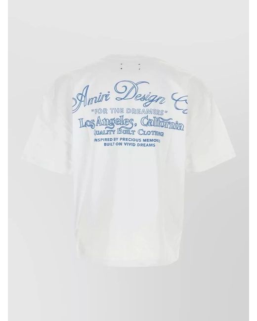 Amiri White Cotton Oversized T-Shirt for men