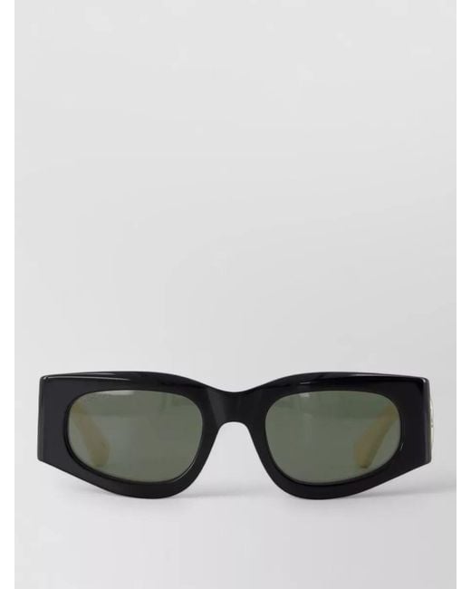 Gucci Gray Sunglasses Dark Lenses Thick Frame Design