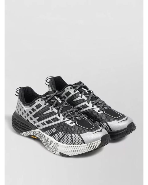 Hoka One One Multicolor Mesh Sneakers Pull Tab Rubber Sole for men