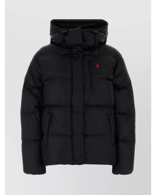 Polo Ralph Lauren Black Insulated Hooded Quilted Jacket