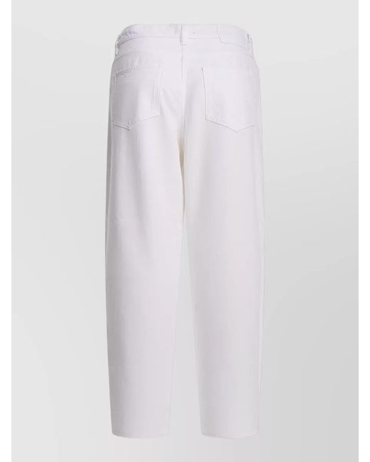 Pinko White Straight-Leg Jeans