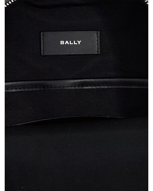 Bally Black Shoulder Bag With Front Stripe Detail for men