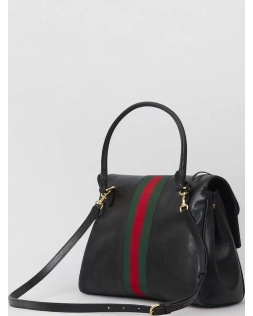 Gucci Black Paparazzo Medium Shoulder Bag Top Handle