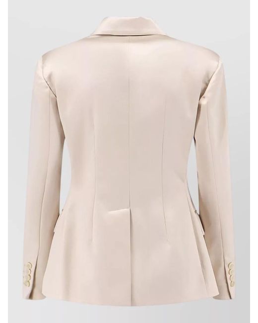 Brunello Cucinelli Natural Silk Double-Breasted Blazer
