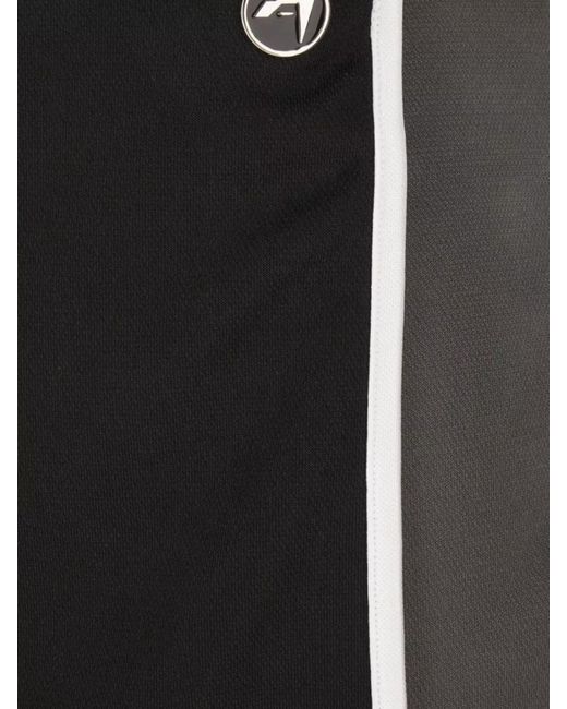 Ambush Black Two Tone Pleated Miniskirt