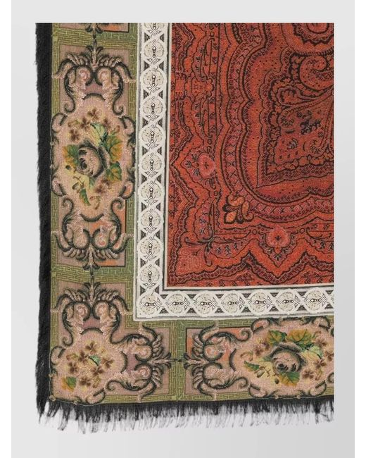 Pierre Louis Mascia Multicolor Printed Silk Scarf