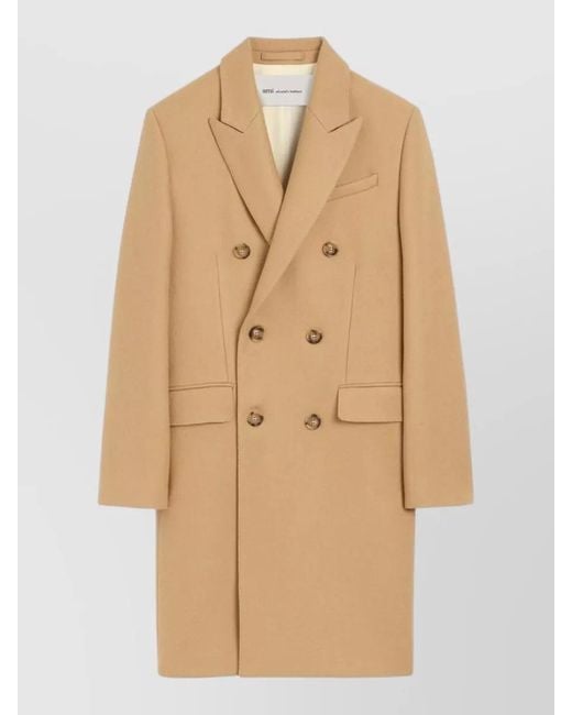 AMI Natural Virgin Wool Blazer for men